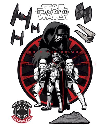 WANDSTICKER STAR WARS FIRST ORDER