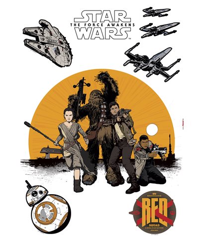 WANDSTICKER STAR WARS RESISTANCE