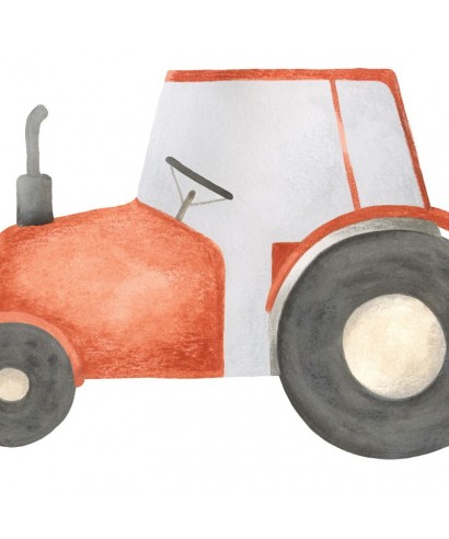 DECOR PRE-ENCOLLE RED TRACTOR 88618617