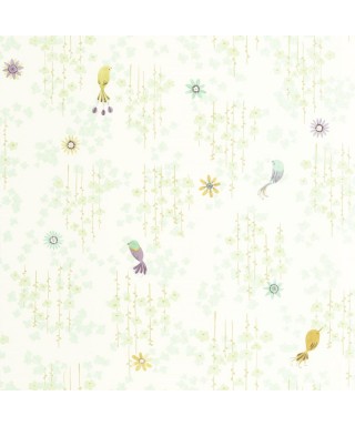 TROPICAL BIRDS VERT AMANDE
