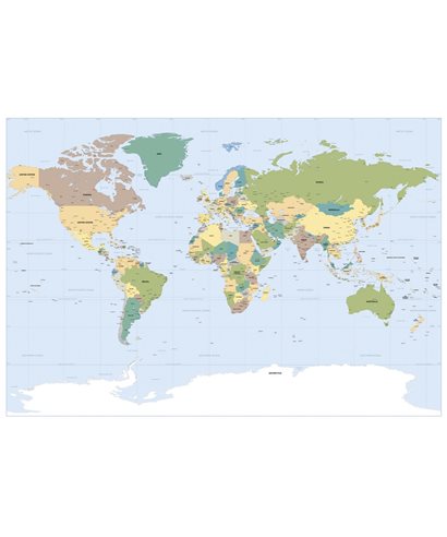 POSTER FOTOMURALE WORLDMAP