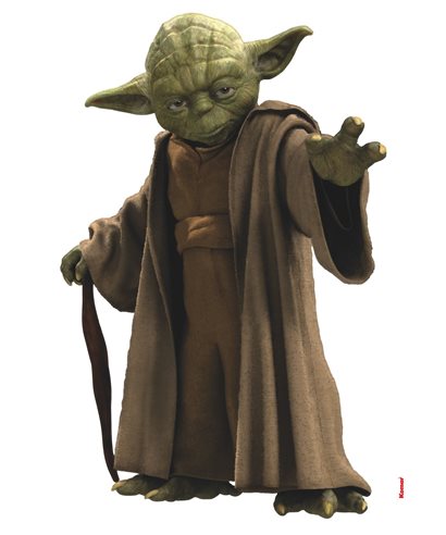 WANDSTICKER ADESIVO STAR WARS YODA